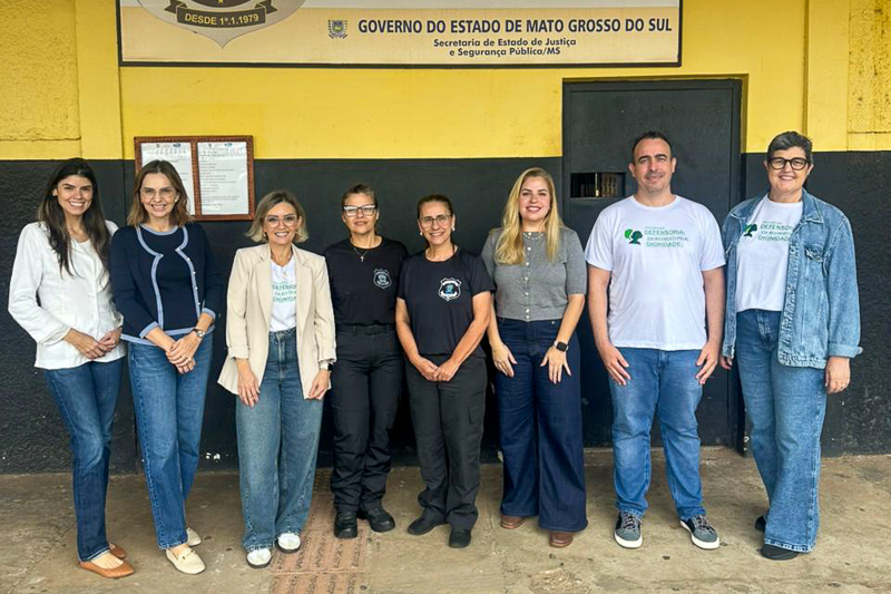 Defensoria realiza ação do projeto 'Defensoria em Movimento' em estabelecimento penal de Aquidauana