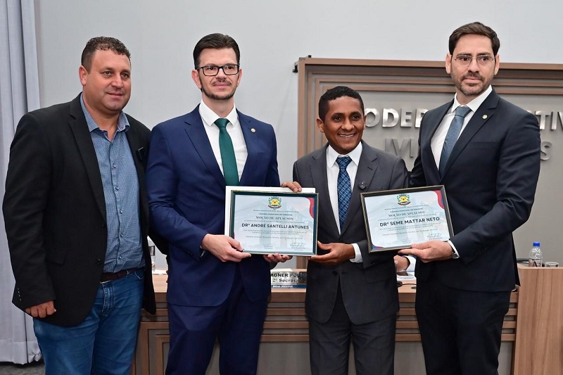 Dr Seme Dr Andre Santelli homenagem